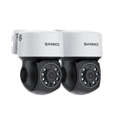 Pack of 2, 1080P AHD PT Dome Wired Security Camera, Pan 350° Tilt 90°, 100 ft Night Vision, Motion Detection, Waterproof